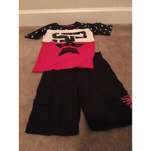 2pc Street Property Boys Graphic Short Set Outfit Shorts Shirt Size 5